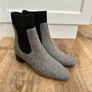 J.CREW herringbone mid boot